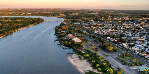 vista aérea río uruguay